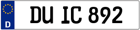 Trailer License Plate